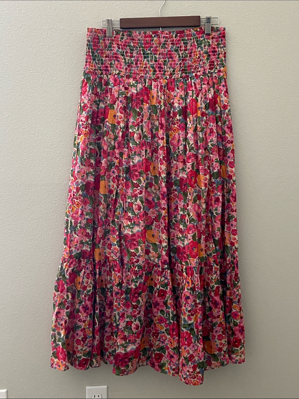 Natural Life Flora Convertible Maxi Cotton Skirt, Like New, Size Large - Picture 2 of 11